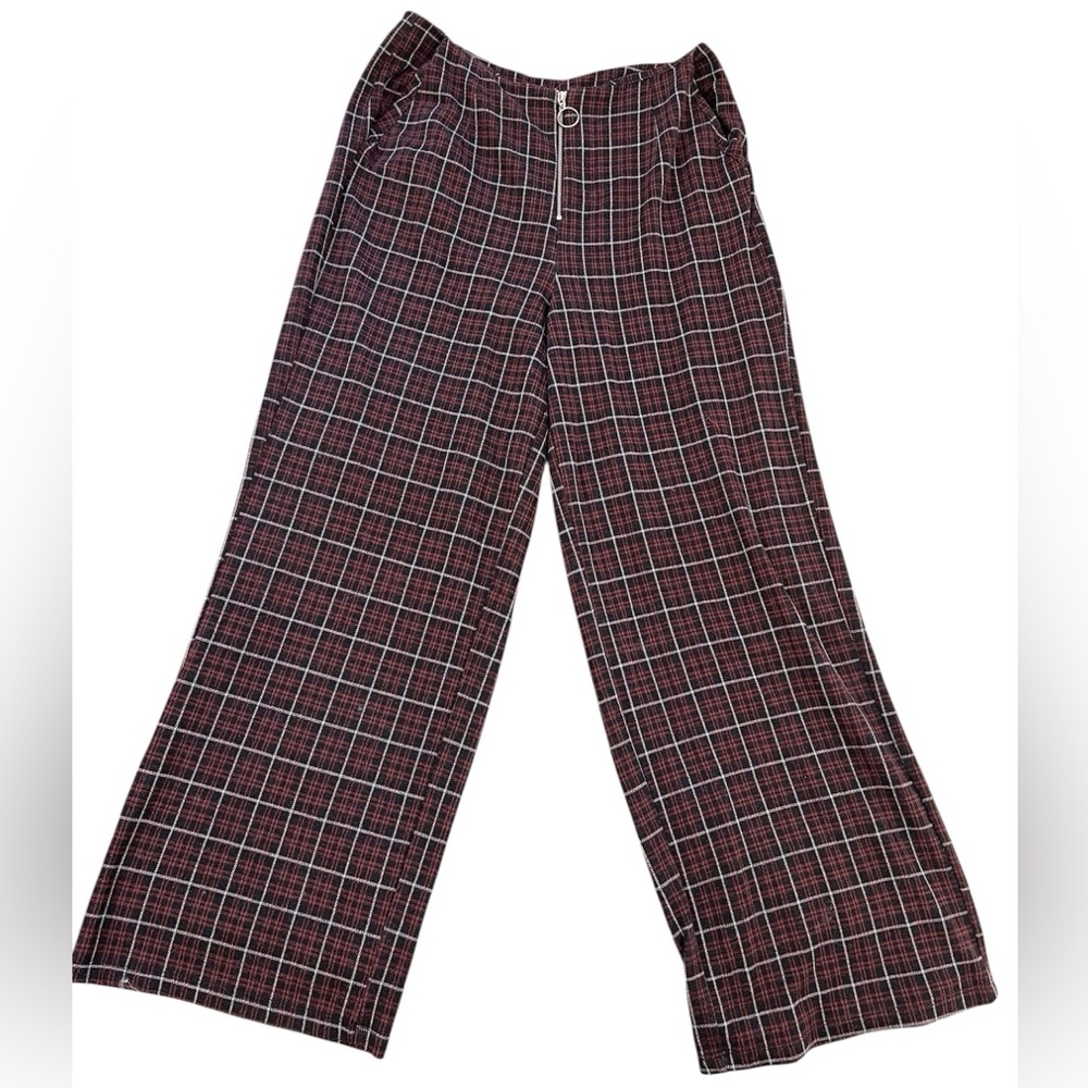 y2k cotton plaid pants